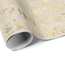 Öga i Horus Guld Egyptian Hieroglyphic Pharaoh Presentpapper
