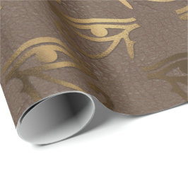 Öga i Horus Guld Egyptian Hieroglyphics Bronze Presentpapper