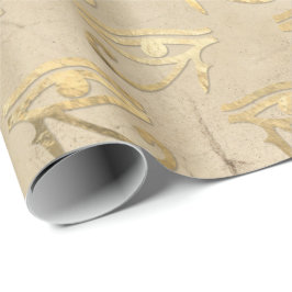 Öga i Horus Guld Egyptian Hieroglyphics Papyrus Presentpapper