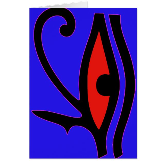 Öga i Horus Hälsningskort (Framsidan)