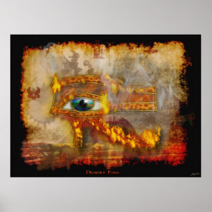 Öga i Horus Helig Egyptian Art Poster