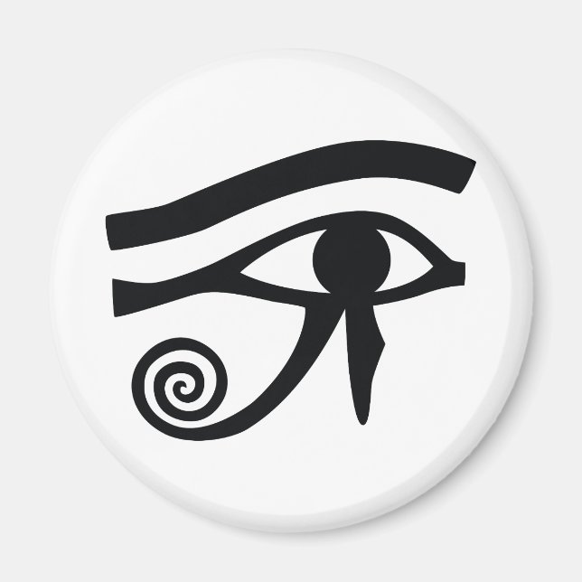 Öga i Horus Hieroglyphic Magnet (Framsidan)