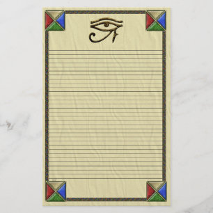 Öga i Horus Lined Brevpapper