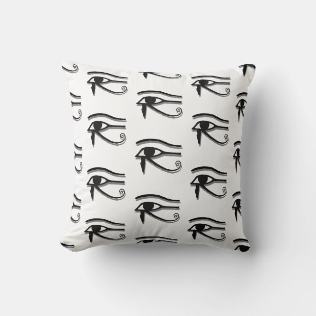 Öga i Horus Mönster Decor Kudde (Framsida)