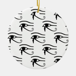 Öga i Horus Mönster Julgransprydnad Keramik