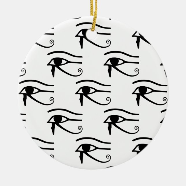 Öga i Horus Mönster Julgransprydnad Keramik (Framsidan)