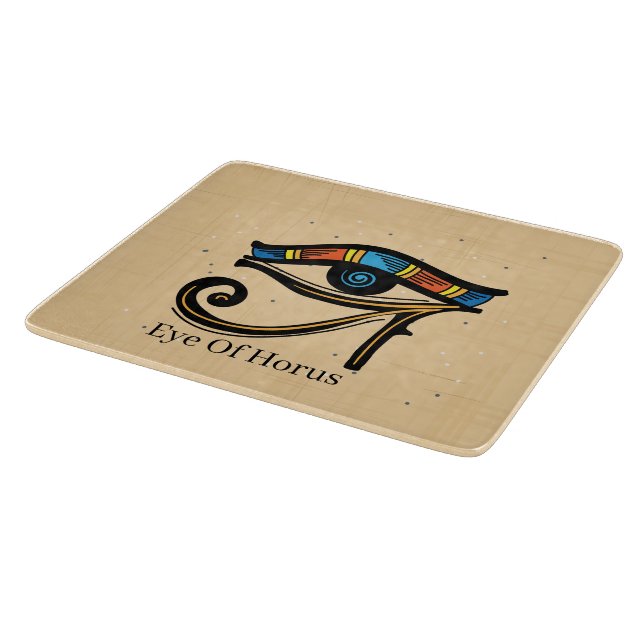 Öga i Horus på papyrus, egyptiska hieroglyfer (Hörn)