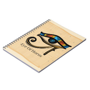 Öga i Horus på papyrus, egyptiska hieroglyfer Anteckningsbok