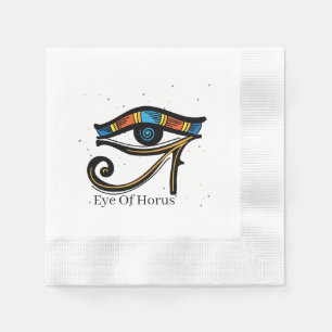 Öga i Horus på papyrus, egyptiska hieroglyfer Pappersservett