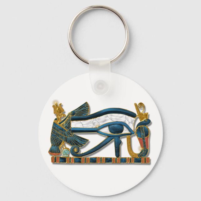 Öga i Horus Pectoral Nyckelring (Framsida)