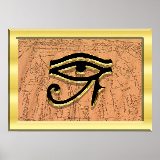 Öga i Horus Print Poster (Framsidan)