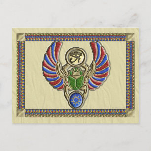 Öga i Horus Scarab Vykort
