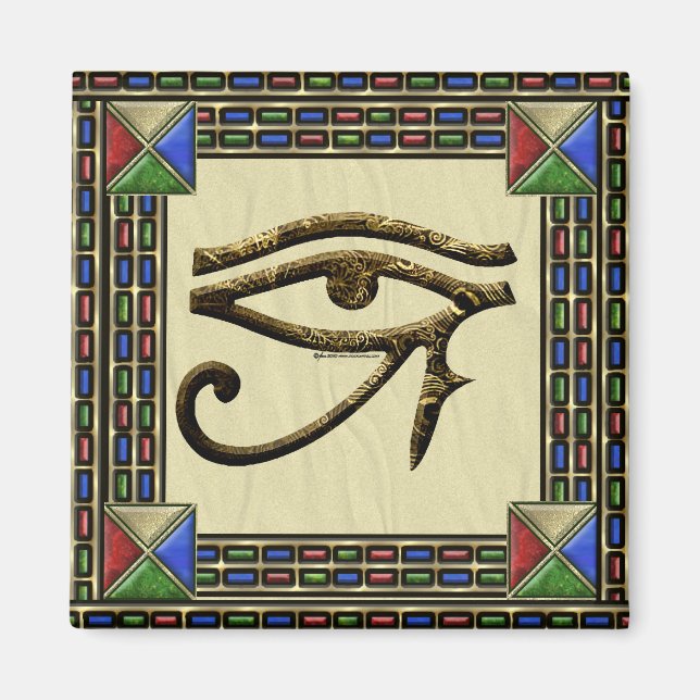 Öga i Horus Square Magnet (Framsidan)