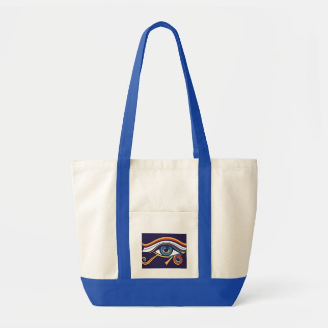Öga i Horus Tote Bag - Egyptens antika symbol o Tygkasse (Framsidan)