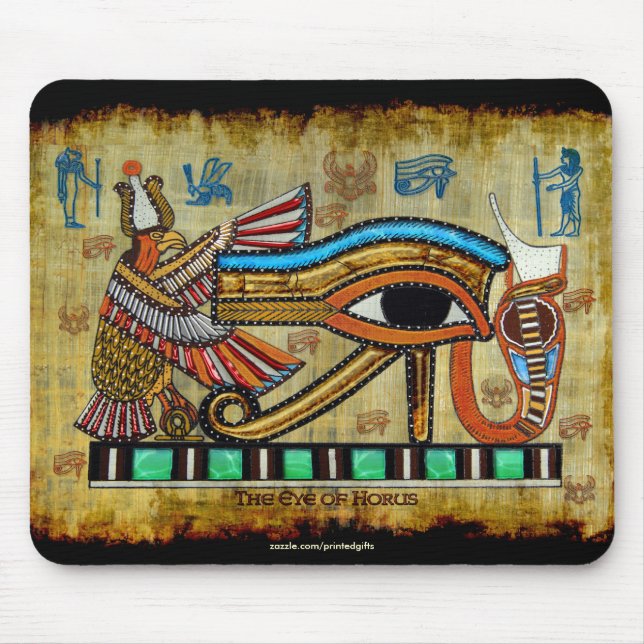 ÖGA I HORUS, WADJET Egyptian Art Mousepad Musmatta (Framsidan)