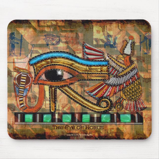 ÖGA I HORUS, WADJET Egyptian Art Mousepad Musmatta (Framsidan)