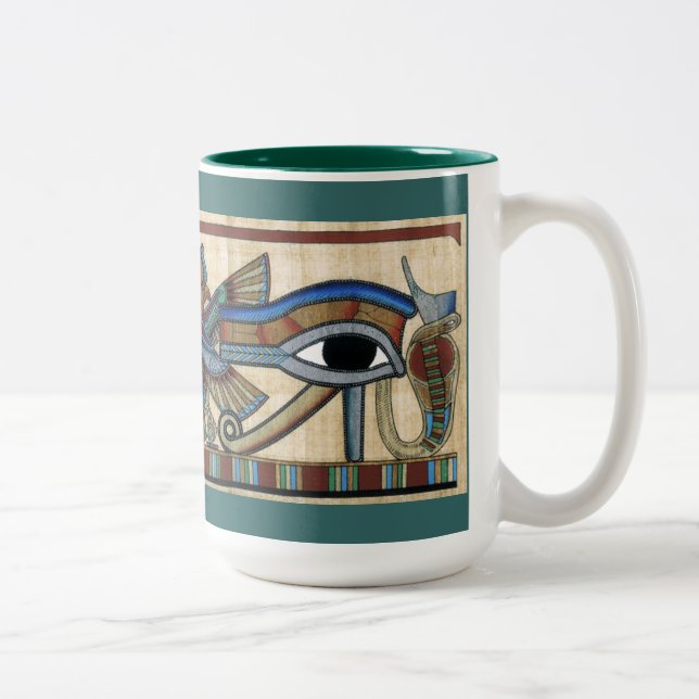 Öga i Horus Wadjet Egyptian Art Mugg (Höger)