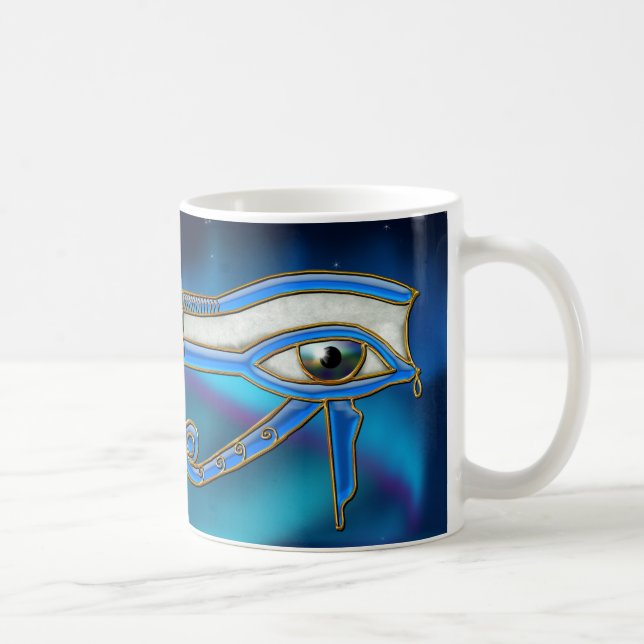 Öga i Horus Wadjet Egyptian Art Mugg (Höger)