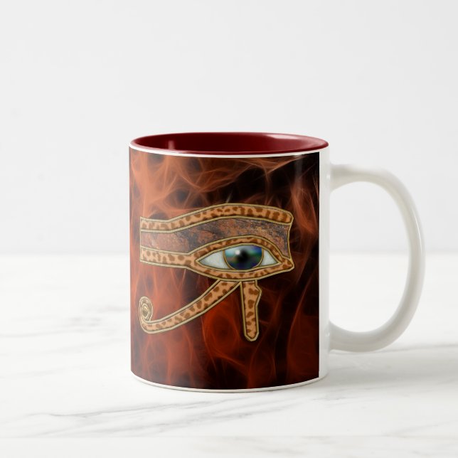 Öga i Horus Wadjet Egyptian Art Mugg (Höger)
