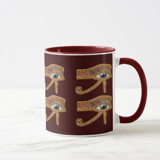 Öga i Horus Wadjet Egyptian Art Mugg (Höger)