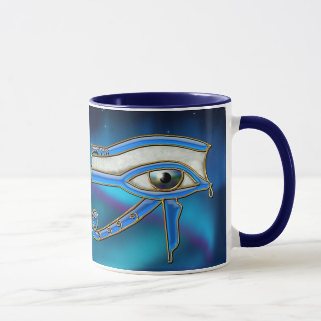 Öga i Horus Wadjet Egyptian Art Mugg (Höger)