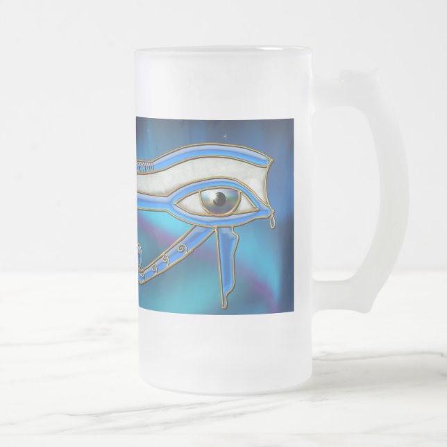 Öga i Horus Wadjet Egyptian Art Mugg (Höger)