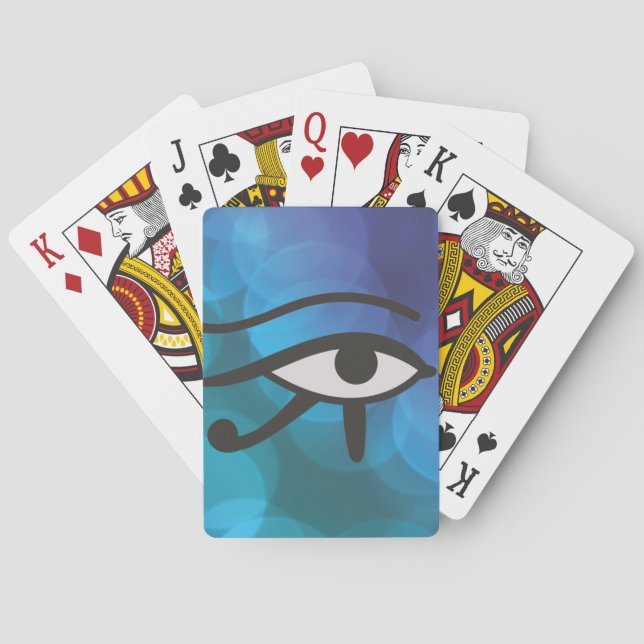 Öga i Huros. Casinokort (Baksidan)