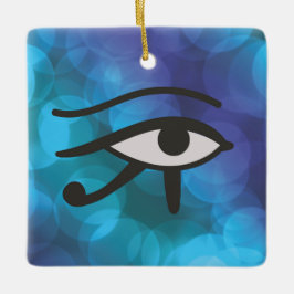 Öga i Huros. Julgransprydnad Keramik
