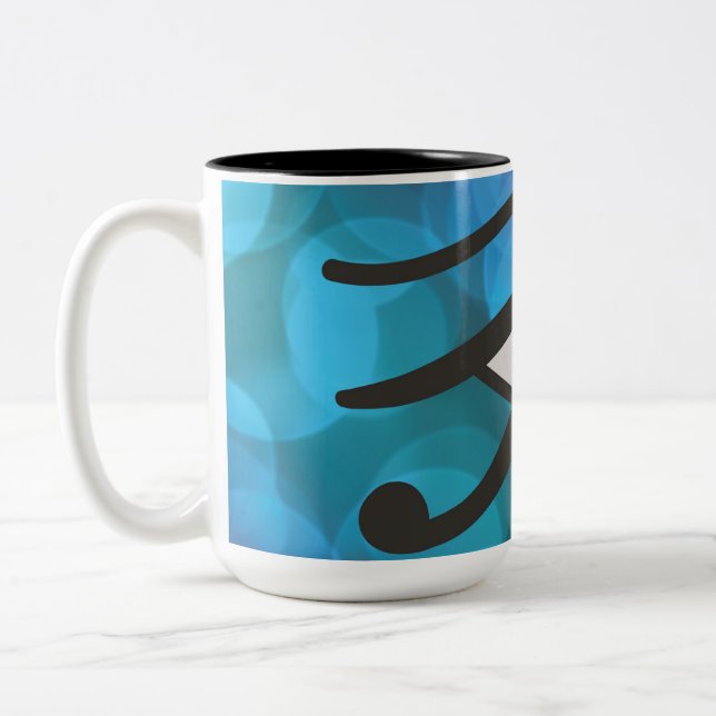 Öga i Huros. Två-Tonad Mugg (Vänster)