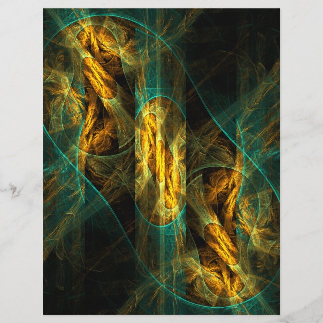 Öga i Jungle Abstrakt Art Flyer (Framsidan)