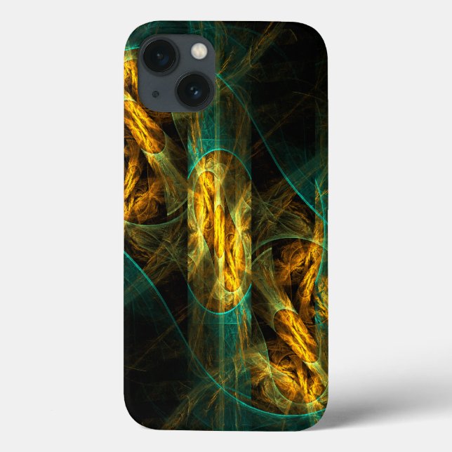 Öga i Jungle Abstrakt Art iPhone 6 Fodral (Baksida)