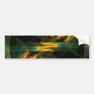 Öga i Jungle-Abstrakten Art Bumper Sticker Bildekal