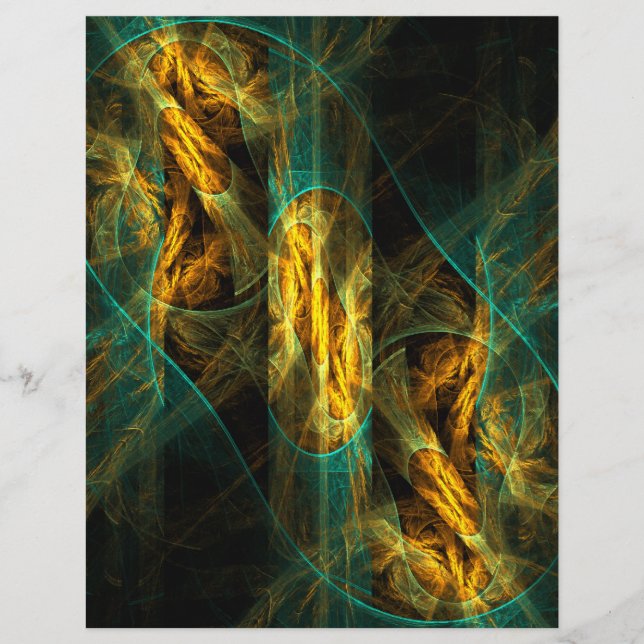Öga i Jungle-Abstrakten Art Letterhead (Framsida)