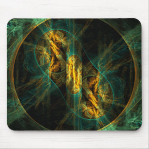 Öga i Jungle-Abstrakten Art Mousepad Musmatta