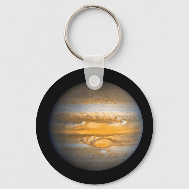 Öga i Jupiter Planet från Rymden Nyckelring (Framsida)