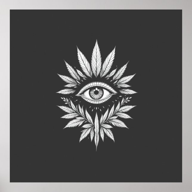 Öga i natur poster (Framsidan)