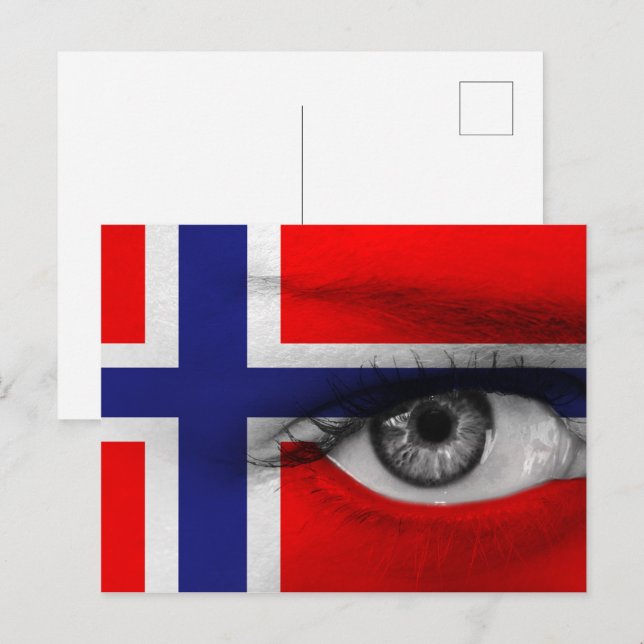 ÖGA i NORGEN Vykort (Fram/baksida)