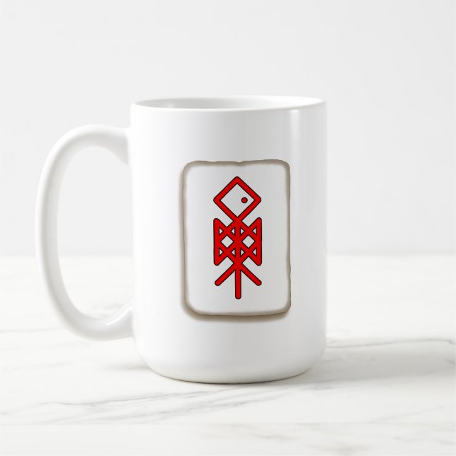 Öga i Odin Viking Bindrune 15 oz. Mugg (Vänster)