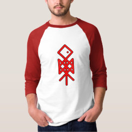 Öga i Odin Viking Bindrune 3/4 Sleeve Raglan T Shirt