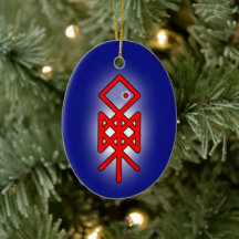 Öga i Odin Viking Bindrune Yule