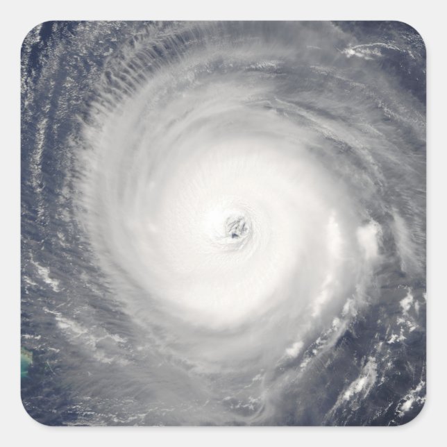 Öga i orkanen fyrkantigt klistermärke (Framsida)