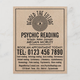 Öga i Providence, Psychic Reading Advertising Flygblad