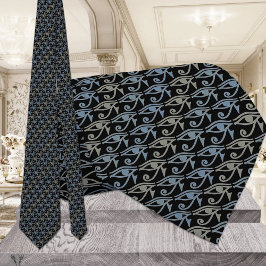 Öga i Ra Horus Tie Armani Grått Black Tie Slips