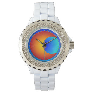 Öga i Sol Rhinestone Watch Armbandsur
