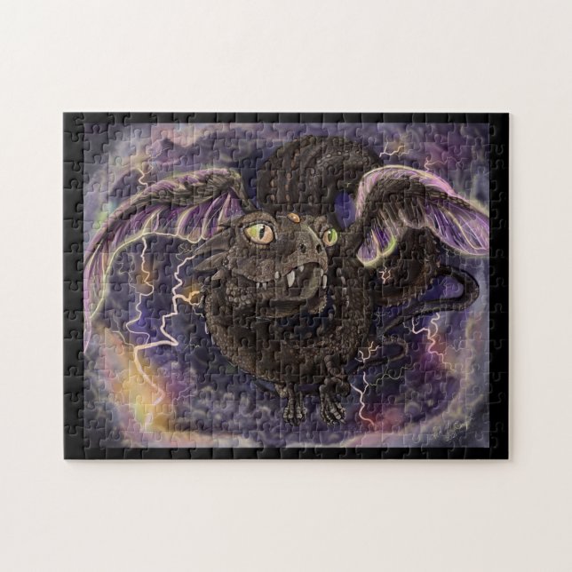 Öga i Stormen Dragon Jigszle Puzzle Pussel (Horisontell)