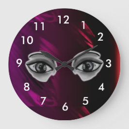 Öga i tidshjul stor klocka