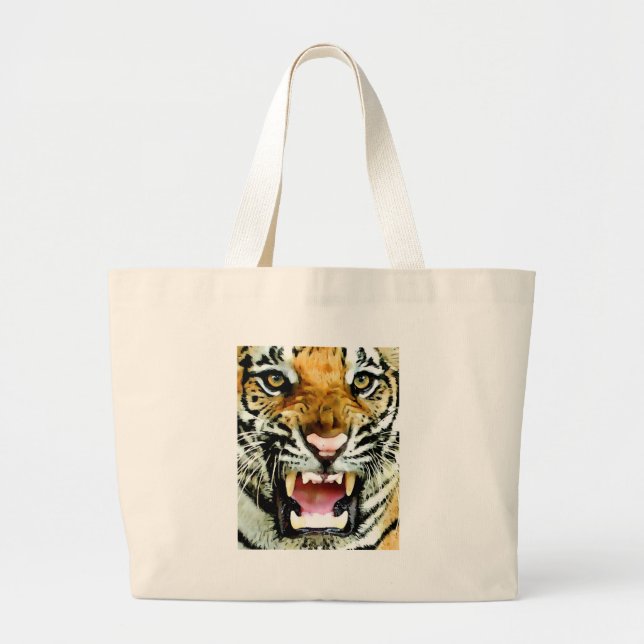 Öga i Tiger Jumbo Tygkasse (Framsidan)
