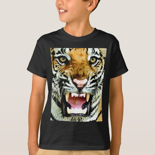 Öga i Tiger T Shirt (Framsida)