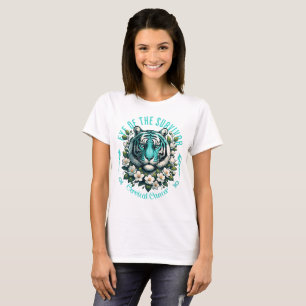 Öga i tigern Survivor Cervical Cancer T Shirt
