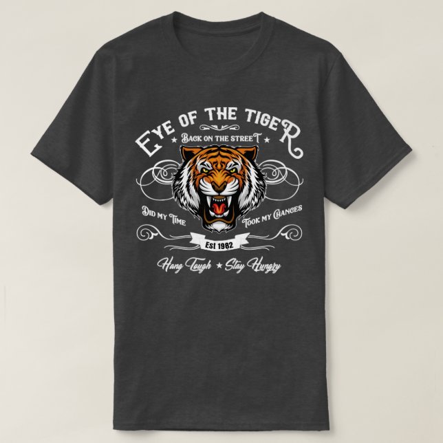 Öga i tigerraketen t shirt (Design framsida)